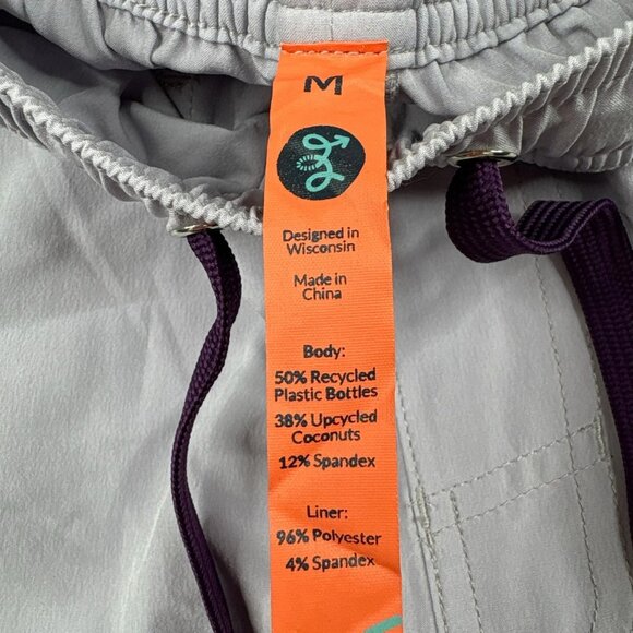 NWT Cocotex Bamboo Ave Mens Purple Boundless Lined Performance Shorts Size M - Picture 4 of 12